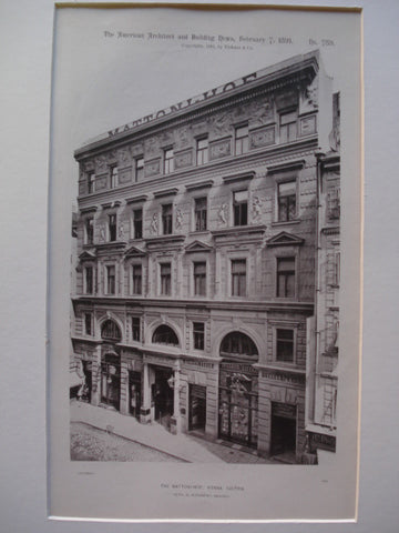 Mattoni-Hof , Vienna, Austria, EUR, 1891, Herr. G. Korompay