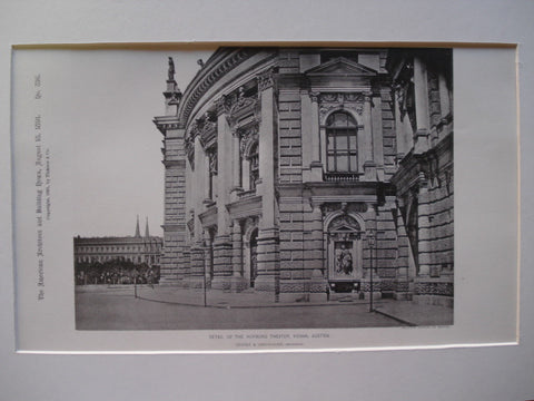 Hofburg Theater , Vienna, Austria, EUR, 1891, Semper & Hasenhauer