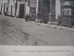 Residence of the Former Viceroy of the Province , Santiago, Chili, LAM, 1890, Unknown