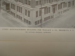 Candy Manufacturing Building for Wallace & Company , Brooklyn, NY, 1915, Howard Chapman