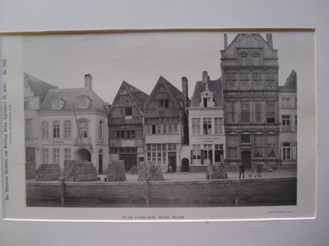 Detail of In den Kleinen Zalm, Malines, Belgium, EUR, 1890, Unknown