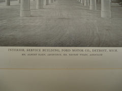 Interior of the Service Building at Ford Motor Company , Detroit, MI, 1915, Albert Kahn