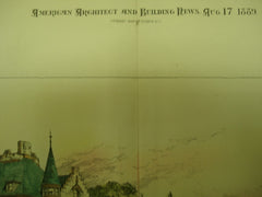 House and Stable for Henry Tetlow, Esq., Allen's Lane Station, PA, 1889, Tho's P. Lonsdale
