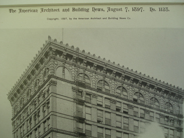 Unity Building , Chicago, IL, 1897, C.J. Warren – St. Croix Architecture