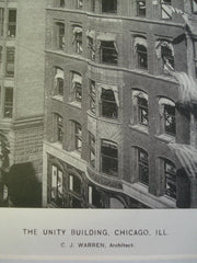 Unity Building , Chicago, IL, 1897, C.J. Warren