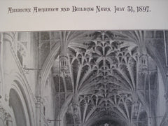 The Choir in Chrisy Church Cathedral , Oxford, England, UK, 1897, Unknown