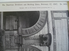 Detail of Alexander Hall, Princeton University , Princeton, NJ, 1897, W.A. Potter