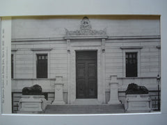 Entrance to the Corcoran Art Gallery , Washington, DC, 1898, Ernest Flagg