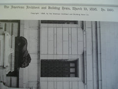 Entrance to the Corcoran Art Gallery , Washington, DC, 1898, Ernest Flagg