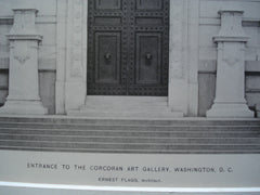 Entrance to the Corcoran Art Gallery , Washington, DC, 1898, Ernest Flagg
