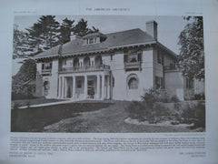 House of Henry R. Smith, Esq., Leominster, MA, 1910, James Purdon