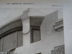 Detail of the Garage of the Palace of Charles Beyerle, Esq., Cairo, Egypt, AFR, 1910, Carlo Prampolini