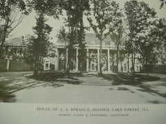 House of A.A. Sprague, Second, Forest Lake, IL, 1915, Messrs.Albro & Lindeberg