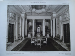 View in the Hall, looking towards the Staircase in the Palace of Charles Beyerle, Esq., Cairo, Egypt, AFR, 1910, Carlo Prampolini