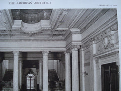 View in the Hall, looking towards the Staircase in the Palace of Charles Beyerle, Esq., Cairo, Egypt, AFR, 1910, Carlo Prampolini