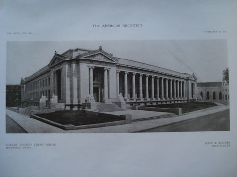 Shelby County Court House , Memphis, TN, 1910, Hale & Rogers