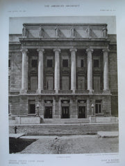 Entrance Detail of the Shelby County Court House , Memphis, TN, 1910, Hale & Rogers