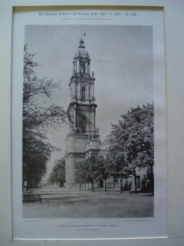 Tower of the Garnisonkirche, Potsdam, Prussia, EUR, 1897, Philipp Gerlach