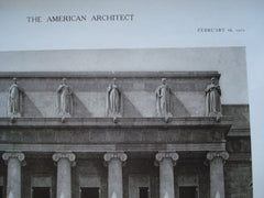 Entrance Detail of the Shelby County Court House , Memphis, TN, 1910, Hale & Rogers