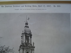 Tower of the Garnisonkirche, Potsdam, Prussia, EUR, 1897, Philipp Gerlach