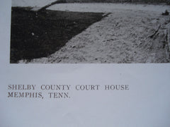 Entrance Detail of the Shelby County Court House , Memphis, TN, 1910, Hale & Rogers