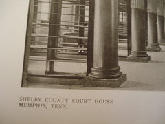 County Library in the Shelby County Court House , Memphis, TN, 1910, Hale & Rogers