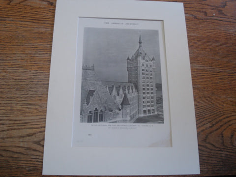 Office Building for the Delaware & Hudson & Co, Albany, NY, 1915, Mr. Marcus T. Reynolds