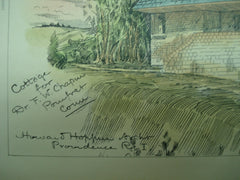 Cottage for Dr. F. W. Chapin, Pomfret, CT, 1886, Howard Hoppin