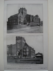Gymnasium of the University of Pennsylvania, Philadelphia, PA, 1905, Frank Miles Day & Bro.
