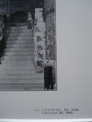 Main Entrance Hall: Hotel Walton, Philadelphia, PA, 1905, Angus S. Wade