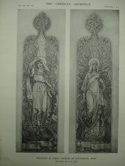 Windows in the First Church of Pittsfield, Pittsfield, MA, 1913, C. M. Burd