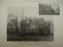 Alterations to the House of A. Von Bernuth, Esq., Strafford, PA, 1913, George S. Idell