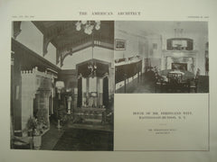 House of Mr. Ferdinand Witt , Hastings-on-Hudson, NY, 1913, Ferdinand Witt