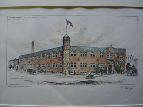 E & R Laundry Building, Cambridge, MA, 1904, C.H. McClare