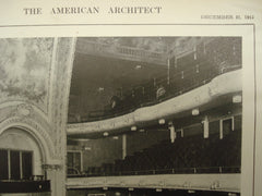 Interior of the Colonial Theatre , Chicago, IL, 1913, Marshall & Fox