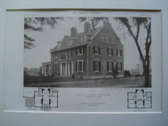 House of Alfred C. Potter, Esq., Cambridge, MA, 1910, Richard Arnold Fisher