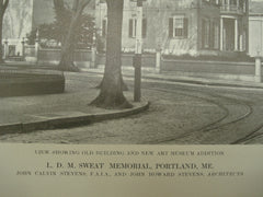 L. D. M. Sweat Memorial , Portland, ME, 1913, John Calvin Stevens & John Howard Stevens
