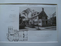 House for J.H. Duer, Esq. , Brookline, MA, 1910, Kilham & Hopkins