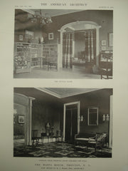 Interior of the Mappa House, Trenton, NY, 1913, W. S. Wicks
