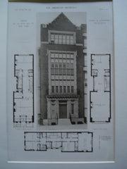House No. 124 on East 55th St., New York, NY, 1910, Albro & Linderberg