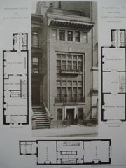 Remodeled House for E.T. Cockcroft, Esq. on No. 59 E. 77th St., New York, NY, 1910, Albro & Lindeberg