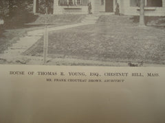 House of Thomas R. Young, Esq., Chestnut Hill , MA, 1913, Frank Chouteau Brown