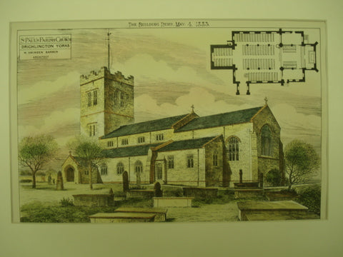 St. Paul's Parish Church , Drighlington, Yorkshire, England, UK, 1883, W. Swinden