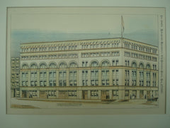 Warehouses for W. J. Smith, Esq., Kansas City, MO, 1895, W. C. Root