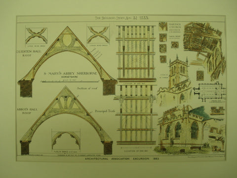 St. Mary's Abbey, Sherborne, Dorset, England, UK, 1883, J. D. Sedding