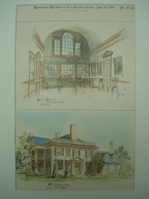 House of Count Rumford , Woburn, MA, 1895, G. P. Fernald