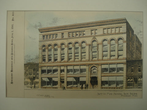 Safety Fund National Bank Building , Fitchburg, MA, 1895, H. M. Francis