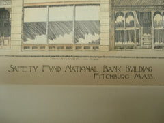 Safety Fund National Bank Building , Fitchburg, MA, 1895, H. M. Francis