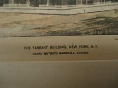 Tarrant Building , New York, NY, 1894, Henry Rutgers Marshall