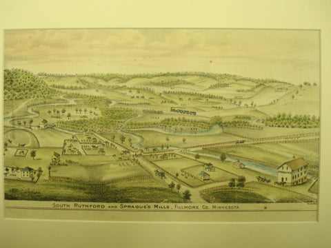 South Ruthford and Sprague's Mills, Fillmore County, MN, 1890